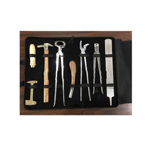 Kit de herramientas profesionales para herradores con pinzas para pezuñas, escofina y cuchillo | Instrumentos veterinarios para equipos de cuidado de pezuñas de caballos - Product Image 4