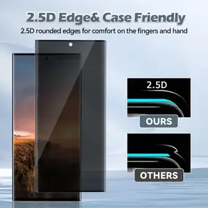 Samsung Galaxy S23 için 3d kavisli sert temperli cam filmi Ultra ekran koruyucu Film Samsung Galaxy S23 Ultra koruyucu