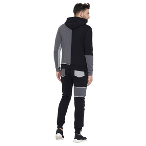 Vêtements de sport à manches longues imprimés avec logo personnalisé pour hommes ensemble de survêtements d'entraînement vente en gros de vêtements de sport d'hiver - Product Image 5