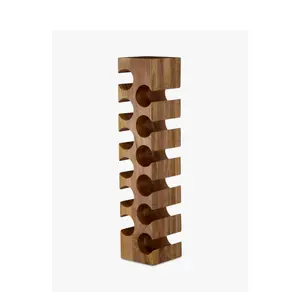 工厂批发相思木酒架高独立式设计，由越南工匠手工雕刻