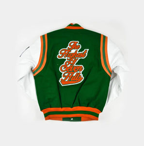 Veste universitaire personnalisée de haute qualité, style Bomber College avec logo brodé, numéro de nom, OEM, ODM, disponible - Product Image 3