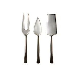 Ensemble de couteaux à fromage poignée rustique en argent ensemble de couteaux à fromage de restaurant de cuisine de haute qualité avec plaqué argent - Product Image 1