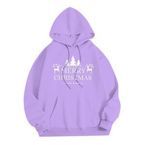 Sudadera con Capucha de Invierno con Estampado Digital de Navidad Blanca para Hombre y Mujer - Sudadera Festiva - Product Image 1