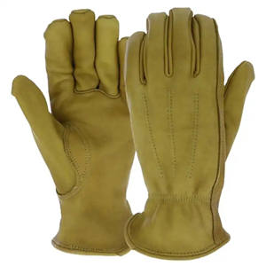 Gant de conduite en cuir grainé pour le travail, gants de sécurité réfléchissants, résistance à la chaleur et à l'abrasion - Product Image 6