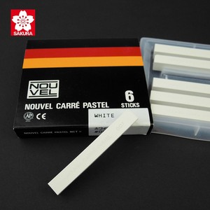 Sakura japonais NCT série 6 pièces/boîte noir et blanc carré <span class=keywords><strong>craie</strong></span> bâton ensemble pour coloriage dessin professionnel couleur riche - Product Image 5