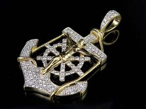 Best Quality High Demand 925 <b>Silver</b> <b>Pendant</b> with Moissanite Round Diamond Rose Gold Plated Fine Jewelry Hip Hop Style - Product Image 3