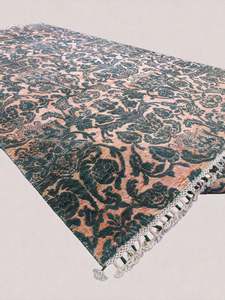 Alfombra Chobi Moderna Paquistaní de 9x6, Alfombra de Lana con Patrón Ikat Anudada a Mano para Sala de Estar, Decoración Elegante para el Hogar - Product Image 4