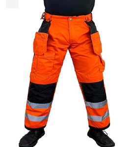 Pantalones de soldadura, traje protector, resistente al calor y al fuego, pantalón de soldadura de piel de vaca, seguridad industrial antiestática y resistente - Product Image 1