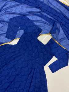 Costume imprimé SALWAR de styliste et DUPATTA entièrement cousu, prêt à porter, robe fantaisie de fête, vêtements fonctionnels traditionnels - Product Image 3