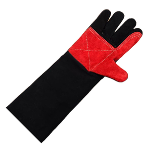 En noir avec contraste de couleur rouge Produit de la meilleure qualité Antidérapant Respirant Résistant à l'usure Gants de mécanicien - Product Image 6