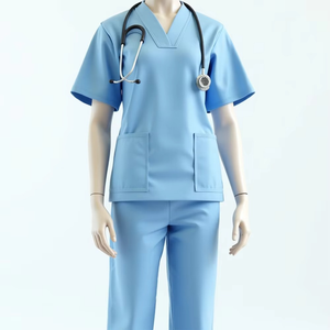 Uniformes d'infirmière d'hôpital pour femmes ensembles personnalisables Service OEM OPP Polyester haute visibilité uniformes gommage infirmière - Product Image 6