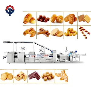 फैक्टरी सीधे बिक्री के लिए क्रीम क्रैकर सोडा बिस्किट कुकी मशीन