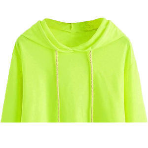Sudadera de Forro Polar Personalizada para Mujer, Vestido de Sudadera 100% Algodón, Transpirable, Resistente al Viento, Ecológico, Bordado en Relieve, Hombros Caídos - Product Image 4