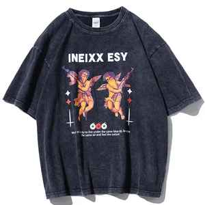 T-shirt Homme Coupe Classique 100% Coton Streetwear Hip Hop Uni Imprimé Logo Personnalisé Toile Séchage Rapide Respirant - Product Image 4