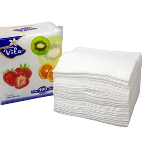 Serviettes en papier super épaisses à prix compétitifs, 330 mm x 330 mm, fabriquées à partir de pâte de bois vierge, une seule couche, pour les restaurants et les fêtes - Product Image 2