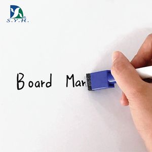 High Quality Brand Fine Tip Magnetic Whiteboard Marker with <b>Eraser</b> Non-toxic Low Odor Black/Red/Blue Ink - Product Image 4