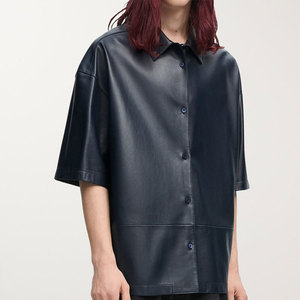 Men's High Quality Winter Casual <b>Leather</b> <b>Shirt</b> Fashionable with Custom Design Reasonable Price Custom Logo - Product Image 6