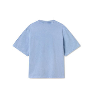 Streetwear surdimensionné en coton pour hommes, t-shirt vierge à col ras du cou et épaules tombantes, poids lourd 300GSM pour hommes - Product Image 2