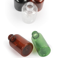 Bouteille pulvérisateur fine brume PET 50 ml avec impression de logo personnalisé, conteneur cosmétique rond rechargeable