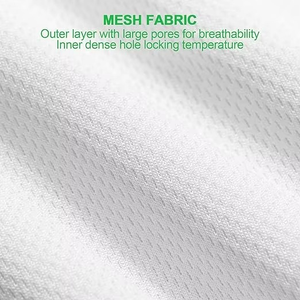 Máscaras de Pasamontañas Blancas al por Mayor, Equipo de Protección, Tela de Malla Transpirable, Secado Rápido, Cubre Rostro Ligero, Máscara de Verano - Product Image 3