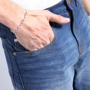 Pantalones vaqueros cortos para hombre con estilo rasgado y cierre de cremallera para verano informal moda callejera pantalones cortos vaqueros para hombre - Product Image 3