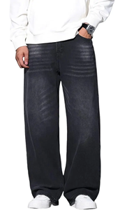 กางเกงยีนส์ทรงขาบานเอวสูงสำหรับผู้ชาย เป็นมิตรกับสิ่งแวดล้อม เหมาะสำหรับใส่ในชีวิตประจำวันและลำลอง - Product Image 2