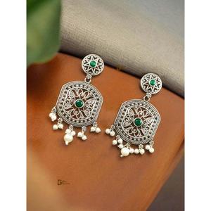 Pendientes de Plata con Cuentas de Piedra Réplica Monalisa, Regalo para Uso Casual en Fiestas, Producto Hecho a Mano al por Mayor - Product Image 3