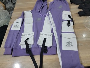 Chándal deportivo para hombre de alta calidad con logotipo personalizado, ropa de calle cortavientos, pantalones de chándal pesados con logotipo - Product Image 4