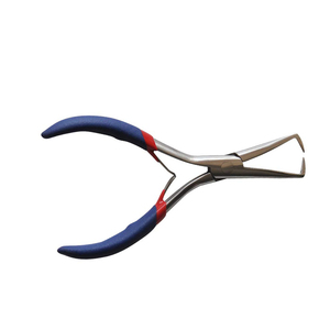 Alicates para extensiones de cuentas de microanillo de acero inoxidable de la mejor calidad, herramientas de extensión de pelo de mano de silicona antideslizante, herramienta de eliminación - Product Image 4