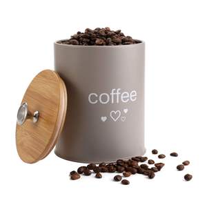 High-quality and stylish metal <b>jar</b> with a reliable lid, ideal for keeping dried foods fresh and enhancing your home decor. - Product Image 3