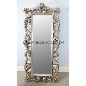 Grand miroir de sol en métal chic moderne pour la chambre à coucher avec des matériaux de haute qualité et une élégance intemporelle pour la décoration de la maison - Product Image 4
