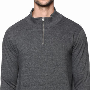 Vêtements de rue Sweat-shirt pour homme à demi-fermeture éclair Couleur personnalisée Sweat-shirts en polaire de haute qualité Sweat-shirt pour homme adulte - Product Image 5