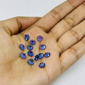 Tanzanite naturelle 5 mm, taille brillant ronde, meilleure qualité, traitée thermiquement, pierre précieuse en vrac pour la fabrication de bijoux - Product Image 4