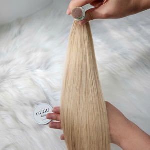 Venta al por mayor sin procesar cutícula alineada hueso recto doble dibujado paquetes de cabello humano crudo vietnamita cabello con estilo Yaki - Product Image 3