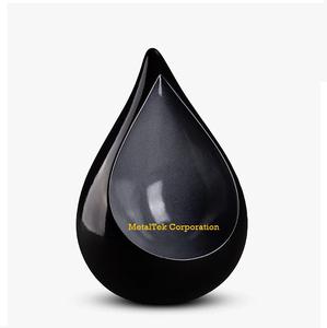 Noir Shamrock vert nouvelle forme larme crémation urnes adulte mémorial souvenir cendres urne en gros funéraire décoratif funéraire urne - Product Image 5