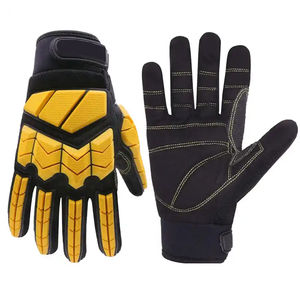 Gants de conducteur en cuir de vachette non doublés TPR Impact Protective Safety Caractéristiques Anti-impact Outdoor Luvas De Condutor De Impacto - Product Image 6