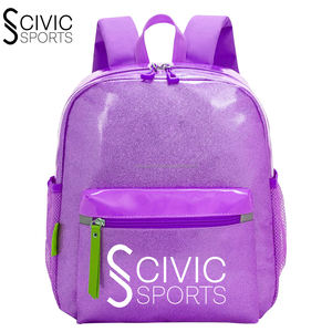 Mochila escolar elegante para niñas pequeñas Mini mochila de libro de nuevo diseño con purpurina Bolsa de viaje de moda para Campus Lady Style - Product Image 1