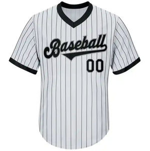 Camisetas de Béisbol al por Mayor de Fábrica, Tallas Grandes, OEM, Lisas, para Sublimación, Cuello en V, Secado Rápido, Transpirables - Product Image 2