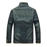 Vente en gros Nouvelle mode 2026 Veste en jean noire décontractée pour homme en coton délavé brodé style vintage Vestes en jean personnalisées