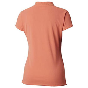Polo personalizado de algodón y poliéster para entrenamiento CVC para mujer, Polo de Golf de punto con logotipo personalizado, camiseta para mujer - Product Image 4