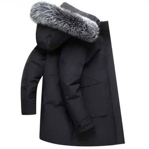 OEM Men's Puffer <b>Jacket</b> Custom Quilted Down Coat <b>Warm</b> Winter Outerwear <b>Waterproof</b> Outdoor Fashion Wear - Product Image 4