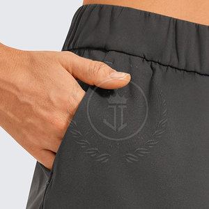 Comfortable Breathable Eco-Friendly Quick Dry Casual Wear High <b>Waist</b> Lightweight Polyester/Cotton Women Shorts - Product Image 6