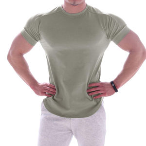 Camiseta deportiva de secado rápido para hombre, novedad de moda al por mayor, de nuevo diseño de manga corta Camiseta de punto, camiseta para correr para hombre - Product Image 4