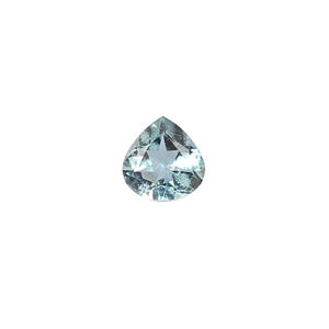 Natural Brazilian <b>Aquamarine</b> 5x5mm Heart Cut 0.25 Cts Gemstone for Making Jewelry Customizable No Hole - Product Image 1