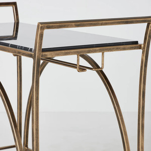 Wholesale Tiers Hotel Luxury Gold Metal <b>Serving</b> Bar Carts <b>Serving</b> <b>Trolley</b> Service Cart Bar - Product Image 6