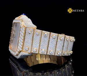 Montre Moissanite la plus vendue du fournisseur indien, montre Moissanite en gros OEM/ODM, montre en diamant glacé à prix raisonnable - Product Image 6