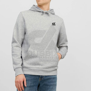 Sudadera con Capucha para Hombre DUBBIX, Gris, Corte Regular, Informal, Transpirable, de Algodón, Diseño Sólido, Bolsillo Frontal con Logotipo, Otoño - Product Image 3