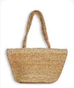Sac à main pour femme en jute tressée de style moderne avec bandoulière, tendance écologique pour la vie quotidienne, fermeture ouverte - Product Image 2
