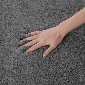 พรมเช็ดเท้าไมโครไฟเบอร์ DarianA สีเทา ขนาด 60x50 ซม. แห้งเร็ว ด้านหลังยางไดอะตอมไมต์ กันลื่น ซักได้ - Product Image 2