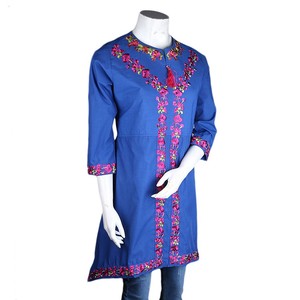 คุรตีปักลายสำหรับผู้หญิง - สีน้ำเงิน - Product Image 1